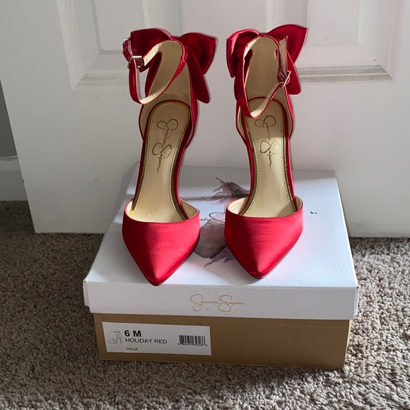 Jessica Simpson Holiday Red Heels - Picture 2 of 3